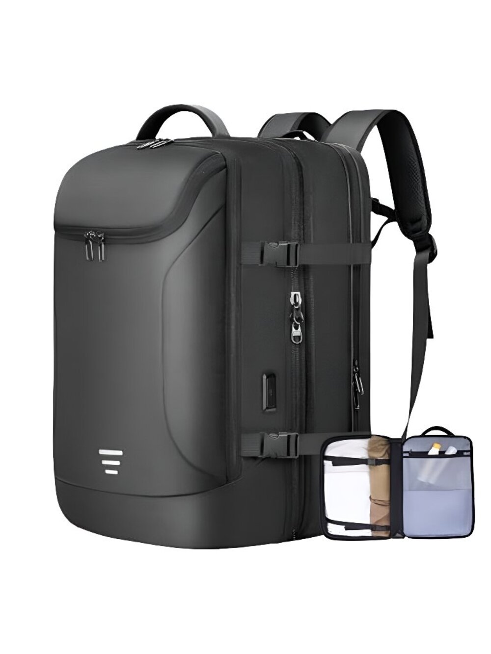 Travel Backpack for Men 50L Expandable Flight Approved Carry on Backpacks